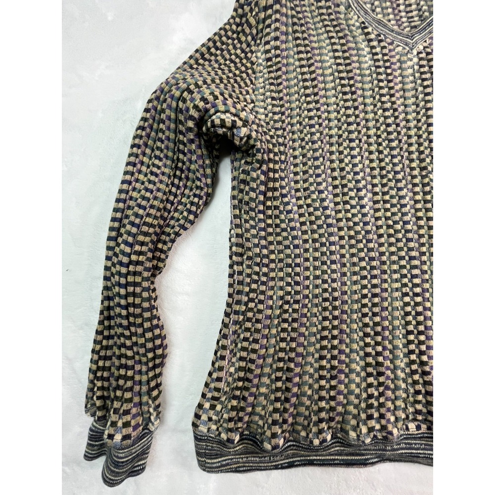 VTG JHANE BARNES Mens M Sweater V Neck Stretch Japan - Picture 9 of 10